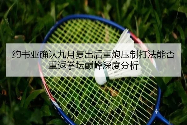 约书亚确认九月复出后重炮压制打法能否重返拳坛巅峰深度分析
